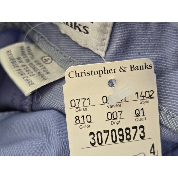 VTG Christopher & Banks Skirt Womens 6 Y2K Blue Modest Maxi Teacher Office Long - Picture 9 of 9